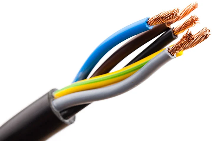 Przewód elektryczny z żyłami miedzianymi